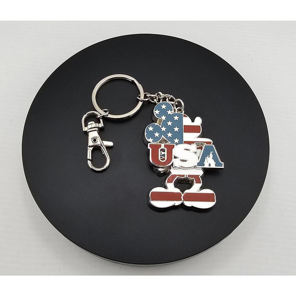 Disney "USA" Mickey Mouse Keychain Bag Charm